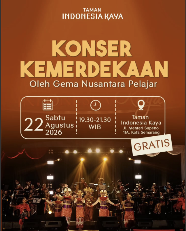 KONSER KEMERDEKAAN OLEH GEMA NUSANTARA PELAJAR