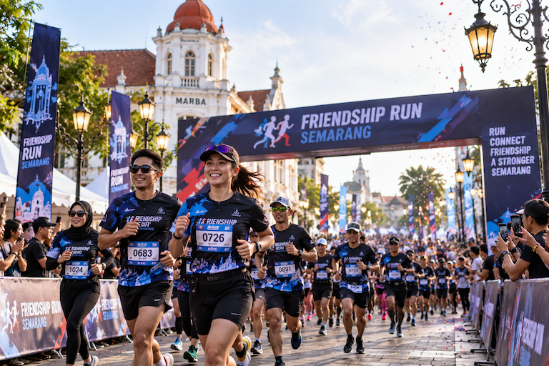 1.100 Pelari Ramaikan Friendship Run Semarang, Tren Running Event Makin Besar